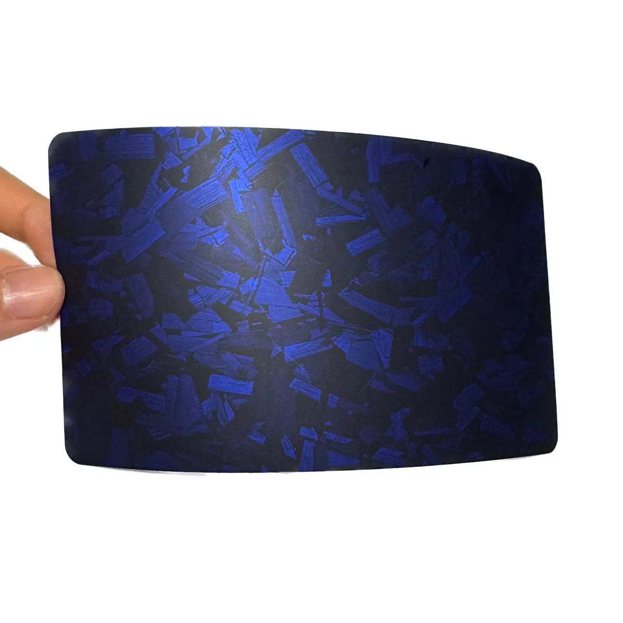 Matte Camouflage Black Blue Forged Carbon Vinyl Wrap