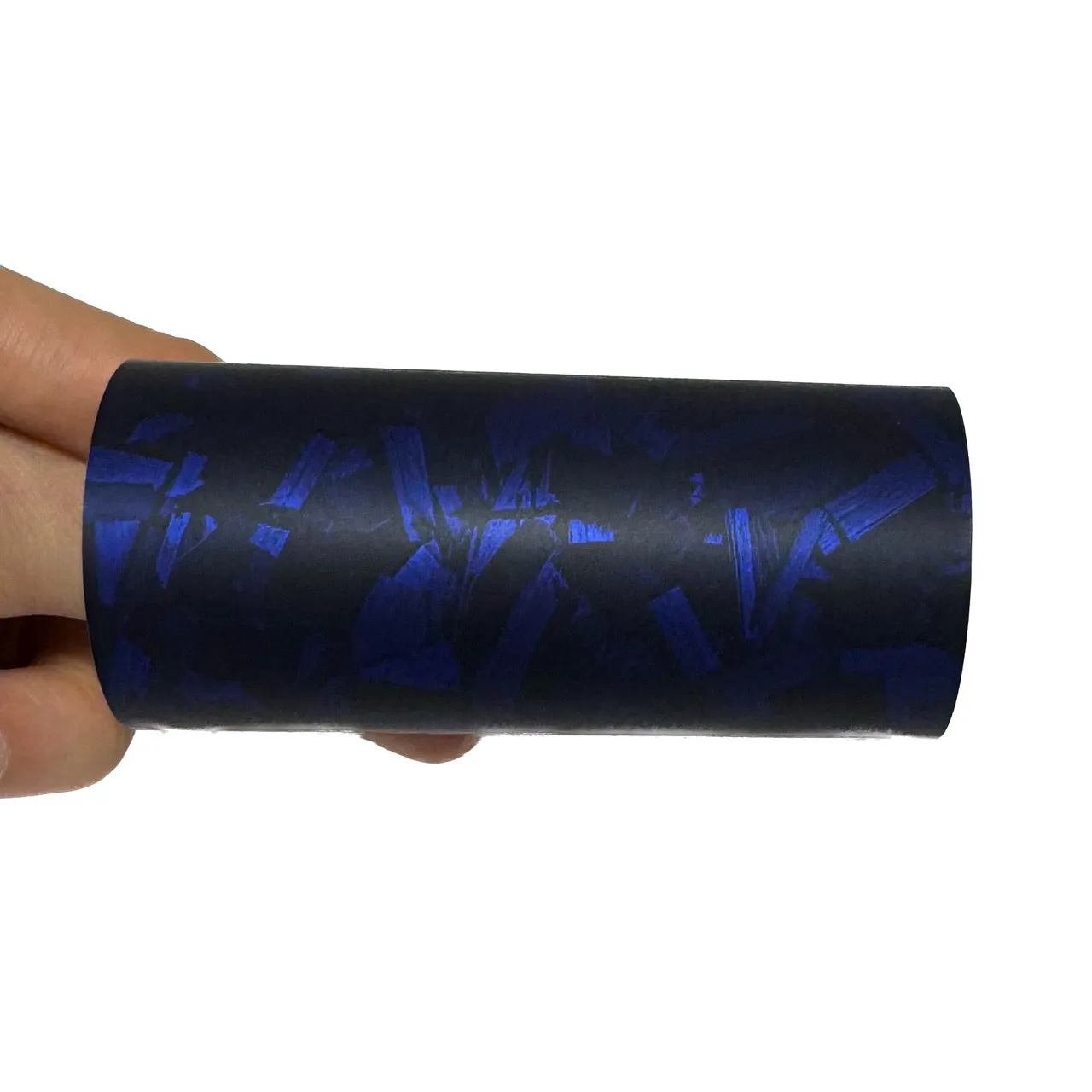 Matte Camouflage Black Blue Forged Carbon Vinyl Wrap