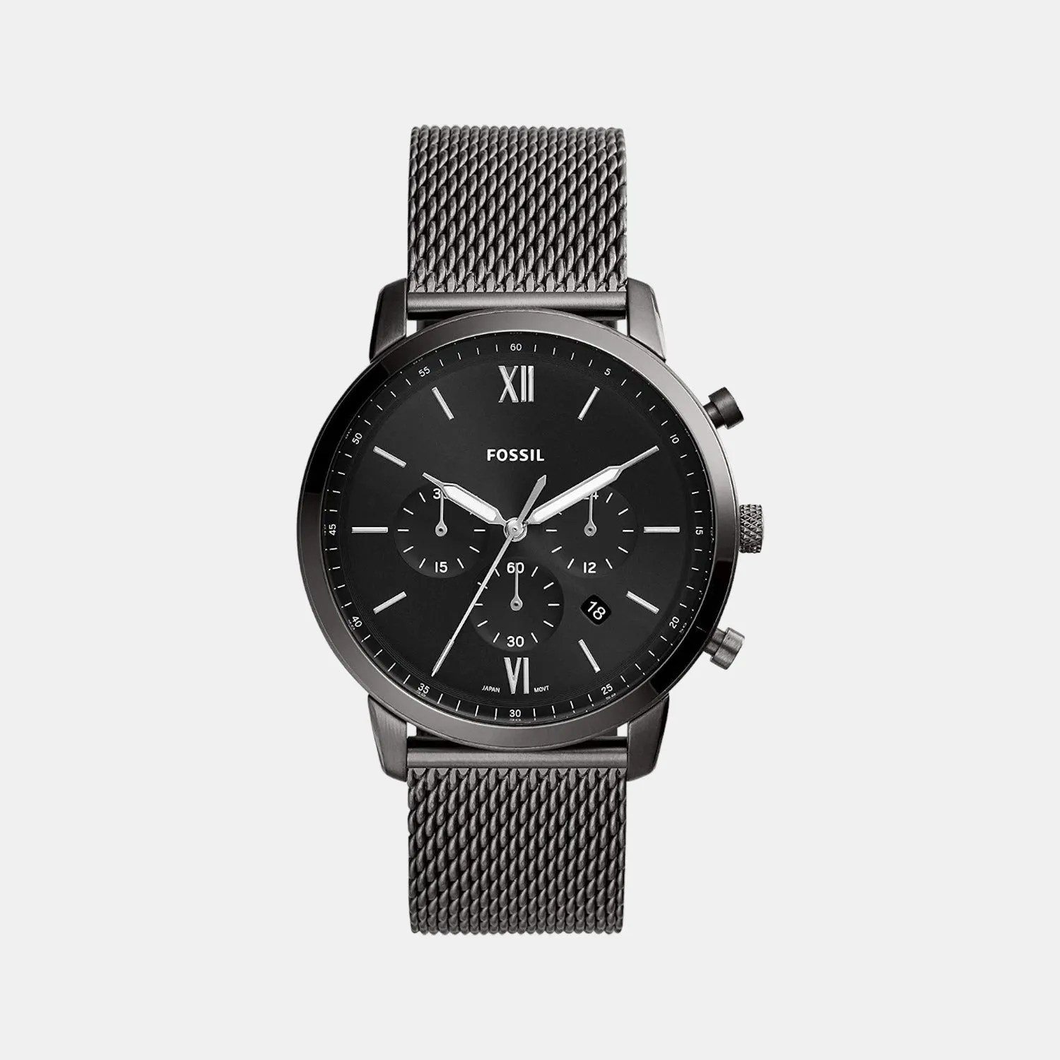 Men's Black Stainless Steel Chronograph Watch FS5699