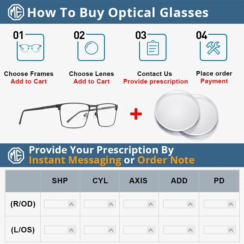 MERRY'S DESIGN - Original Men Titanium Alloy Glasses Frame Business Style Male Square Ultralight Eye Myopia Prescription Eyeglasses S2057