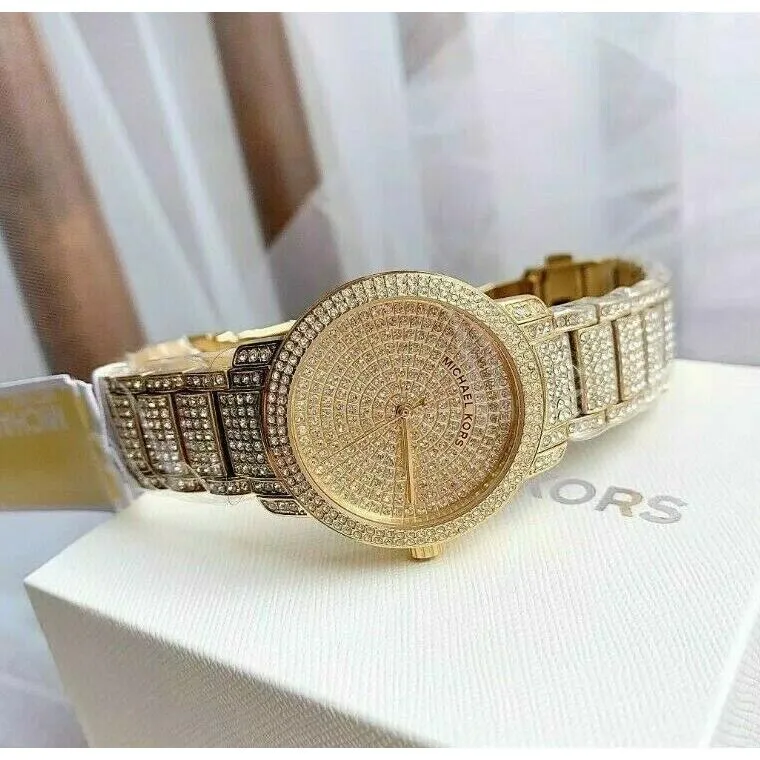 Michael Kors Glitz Gold Pave Women's Watch MK6547
