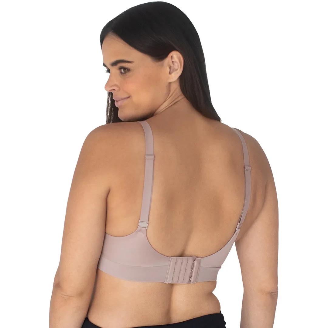 Minimalist Maternity & Nursing Plunge Bra | Lilac Stone