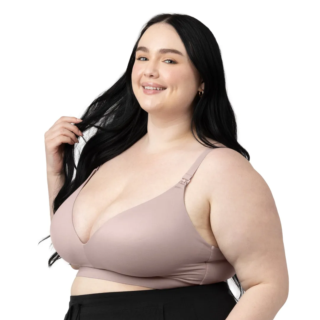 Minimalist Maternity & Nursing Plunge Bra | Lilac Stone