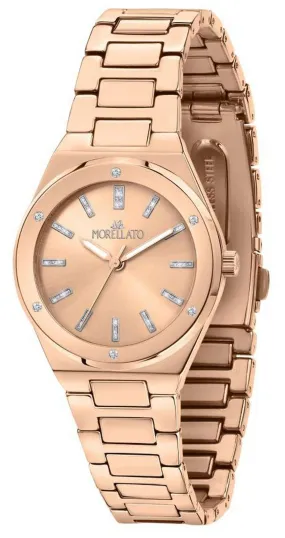 Morellato Ego Rose Gold Tone Stainless Steel Quartz R0153164507 Womens Watch