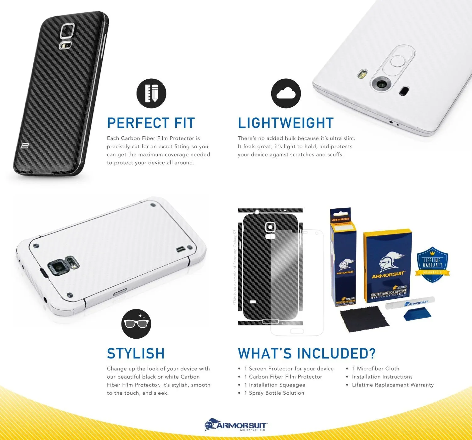 Motorola Droid Turbo Screen Protector   White Carbon Fiber Skin (Not For Special Edition Ballistic Nylon Version)