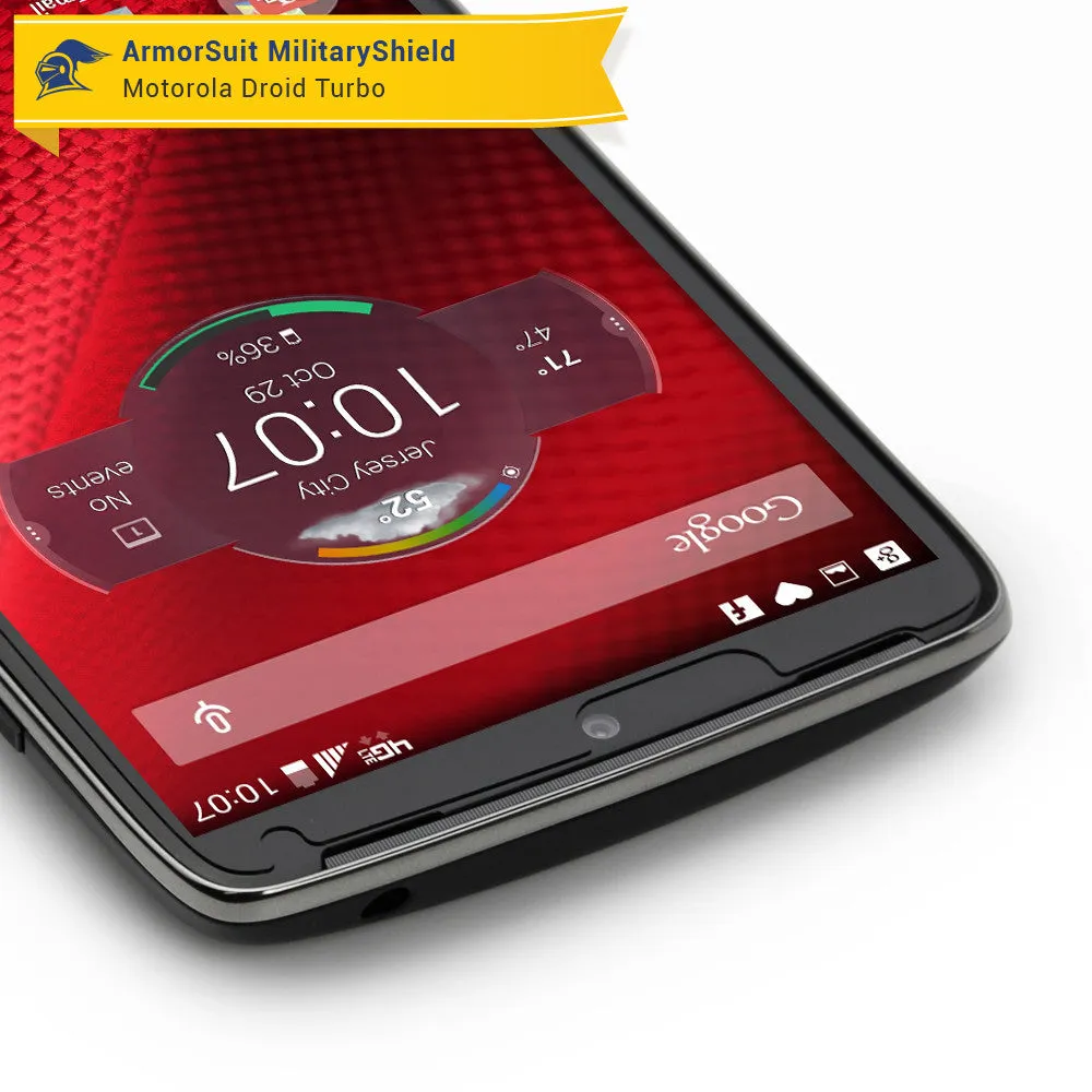 Motorola Droid Turbo Screen Protector   White Carbon Fiber Skin (Not For Special Edition Ballistic Nylon Version)