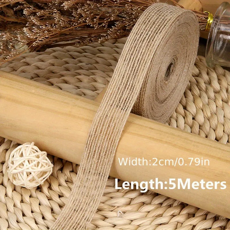 Natural Jute Ribbon for DIY Crafts and Decorations