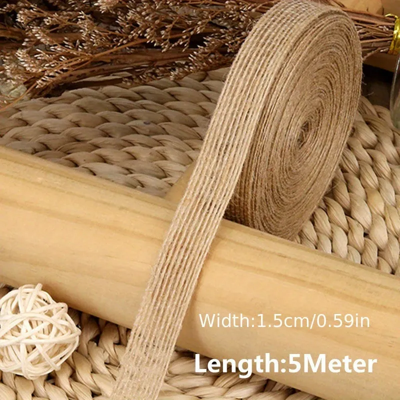 Natural Jute Ribbon for DIY Crafts and Decorations