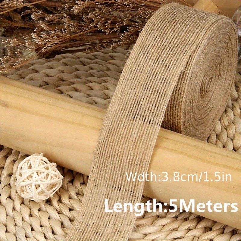 Natural Jute Ribbon for DIY Crafts and Decorations