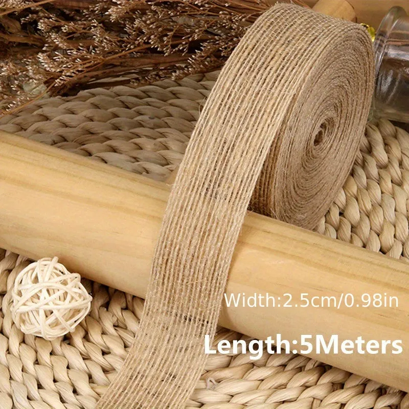 Natural Jute Ribbon for DIY Crafts and Decorations