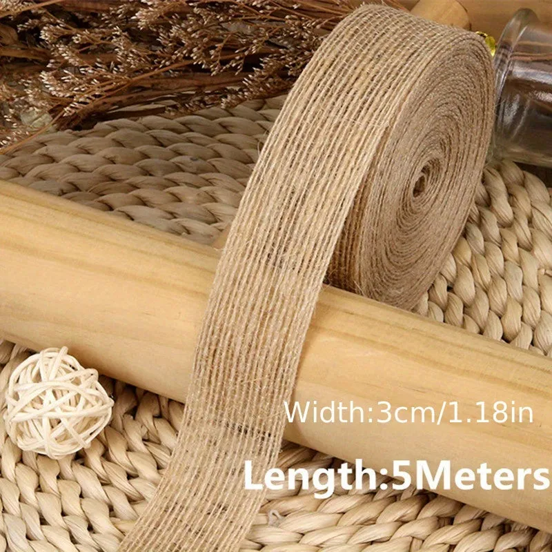 Natural Jute Ribbon for DIY Crafts and Decorations