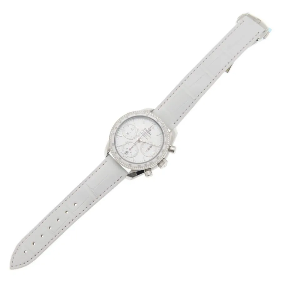 Omega Speedmaster Chronograph Automatic Chronometer Diamond White Dial Unisex Watch 324.38.38.50.55.001