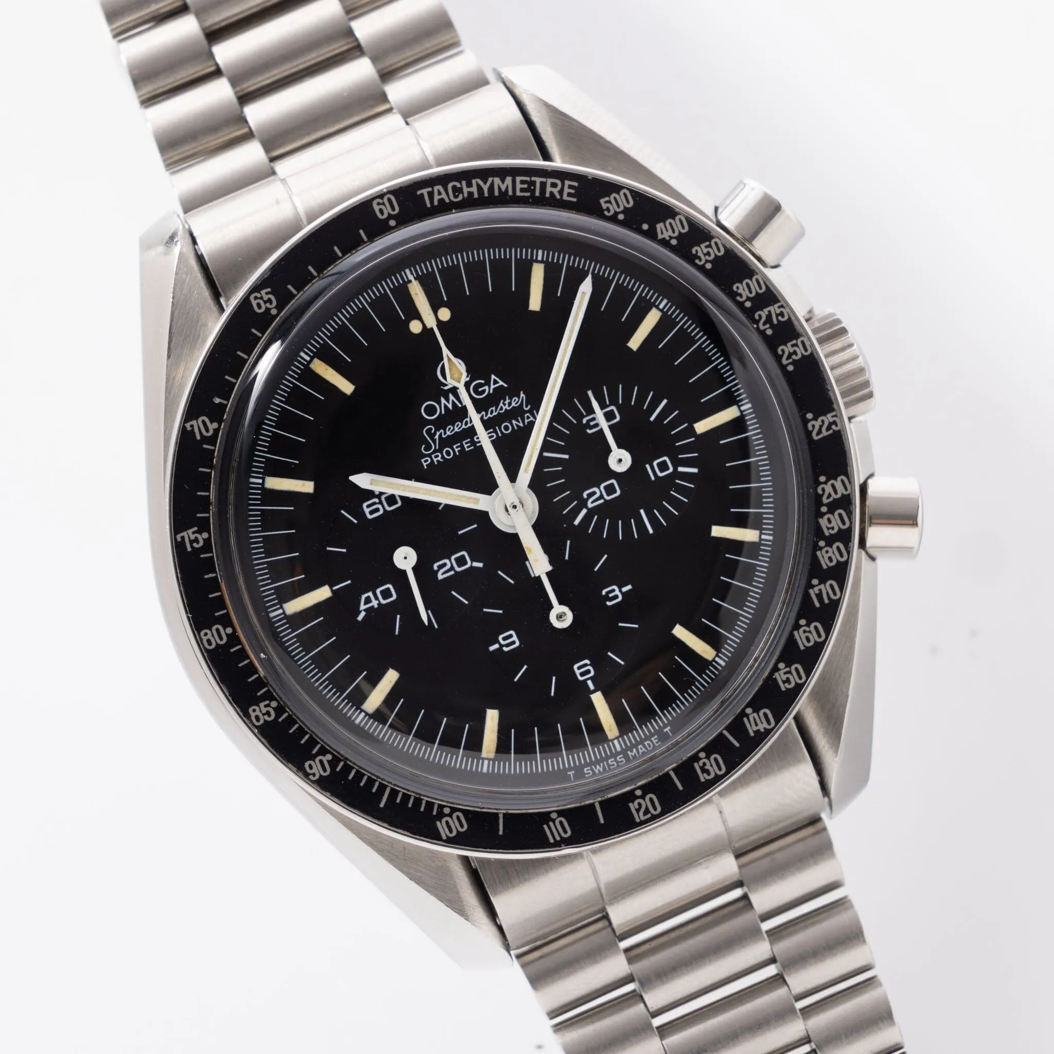 Omega Speedmaster Professional 345.808 rare Copper movement with box and papers