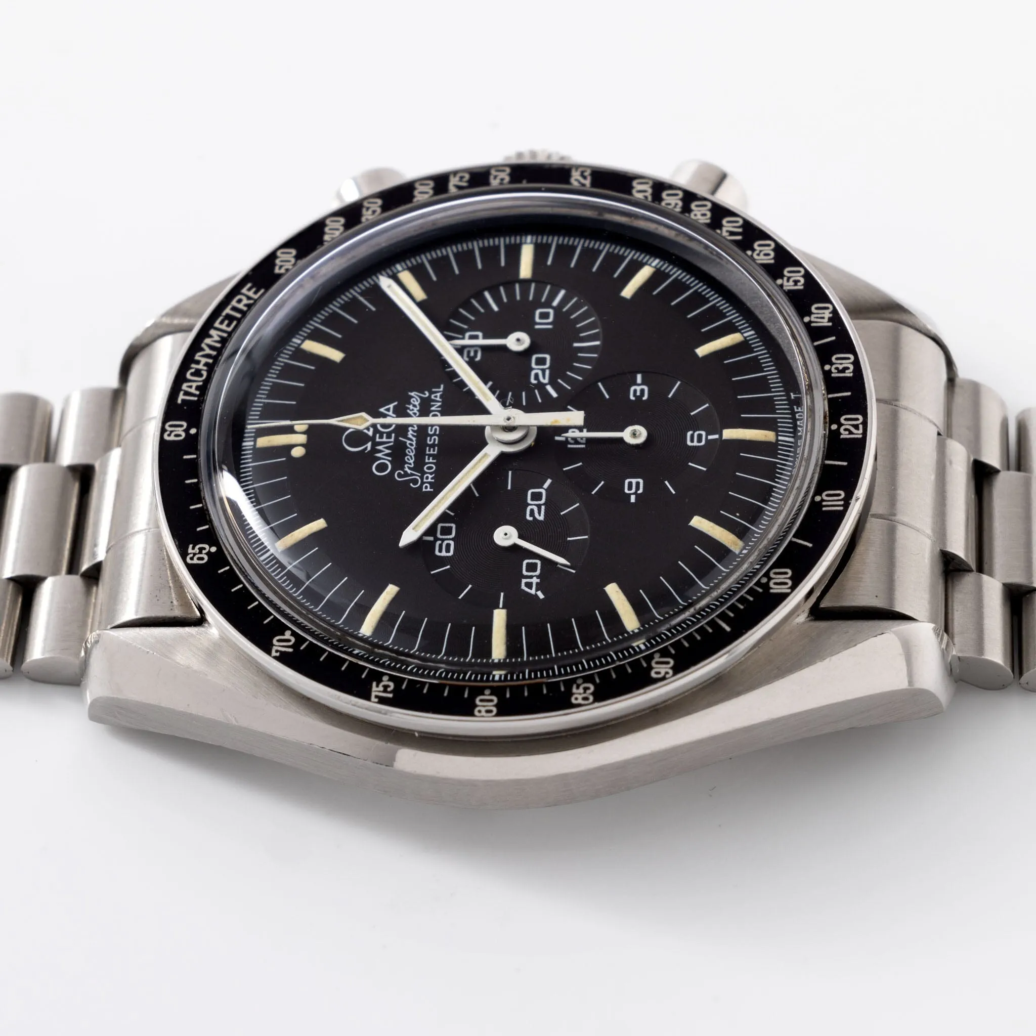 Omega Speedmaster Professional 345.808 rare Copper movement with box and papers