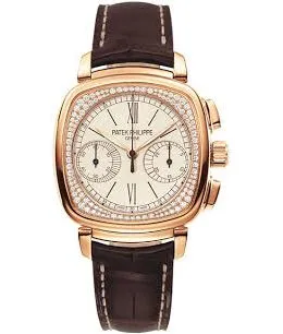 Patek Philippe Complications Silvery-White Opaline Dial Men's Chronograph Watch 7071R-001
