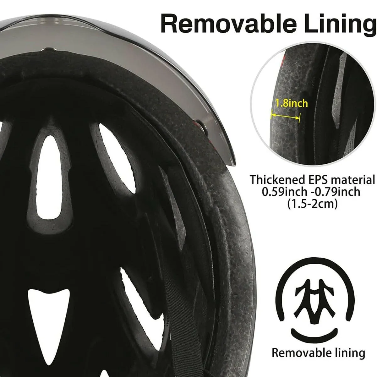 PEMILA Integrally-Molded Cycling Helmet Racing Ultralight Bicycle Helmet Men Women Motorcycle Bike Helmet with Magnetic Glasses