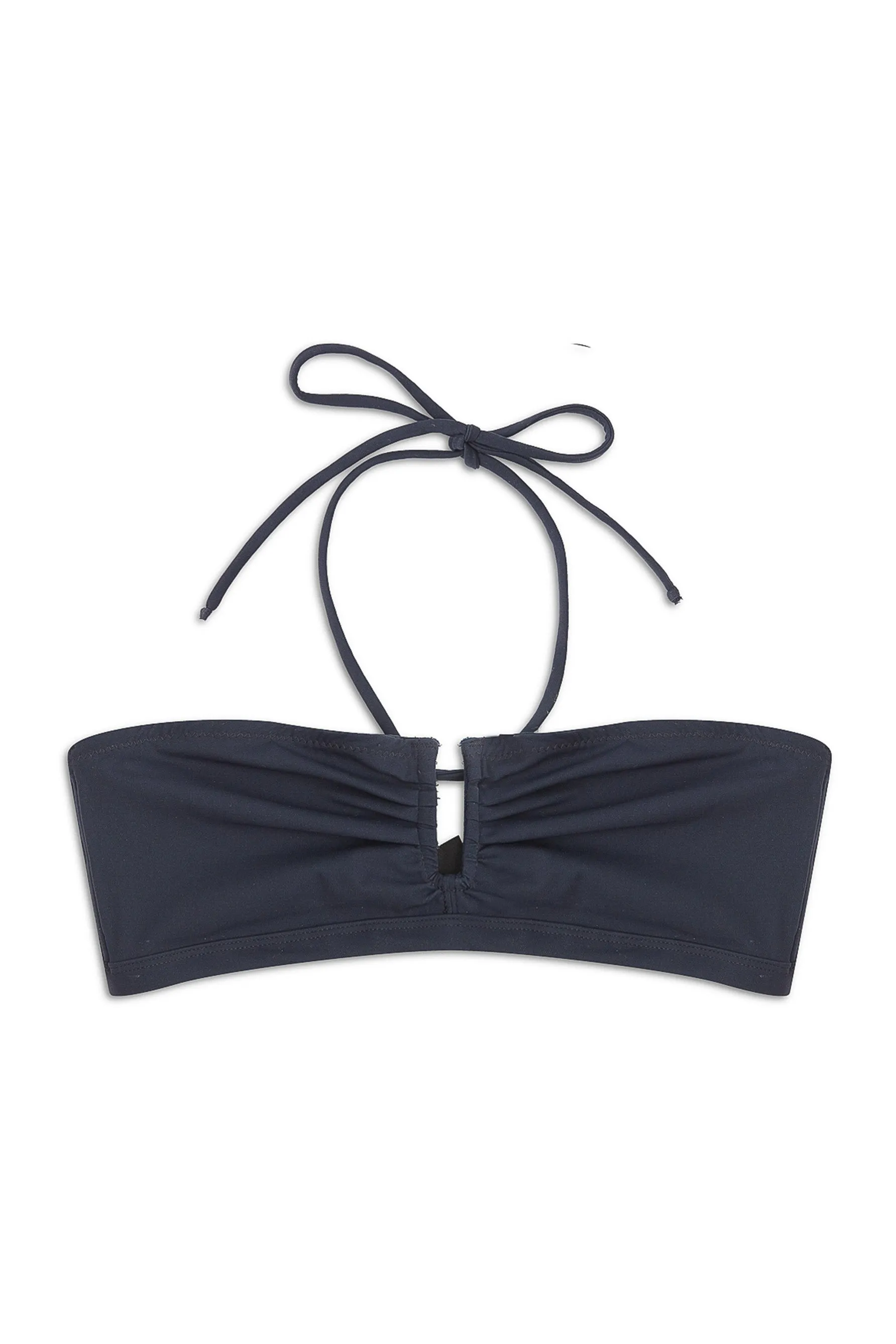 Penelope Bandeau Bikini Top in Deep Blue