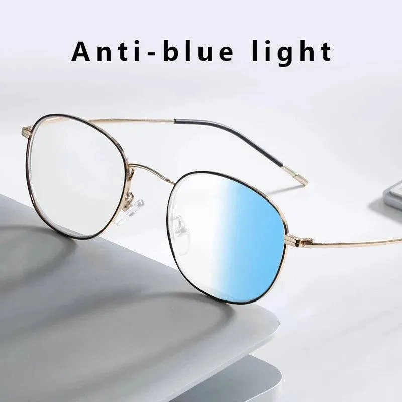 Photochromic Progressive Multifocal Anti Blue Light Ultralight Reading Glasses