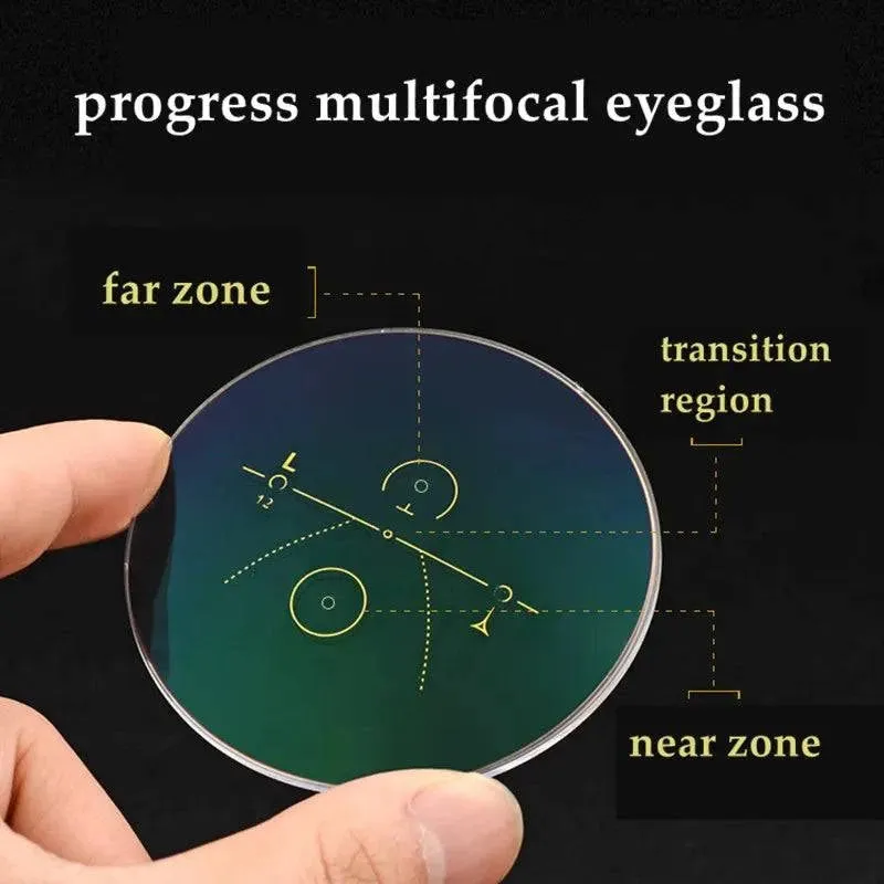 Photochromic Progressive Multifocal Anti Blue Light Ultralight Reading Glasses