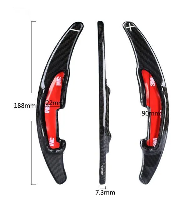 Pinalloy 100% Real Carbon Fiber Steering Wheel Paddle Shifter Extension For M3 M4 M5 M6