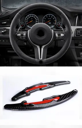 Pinalloy 100% Real Carbon Fiber Steering Wheel Paddle Shifter Extension For M3 M4 M5 M6