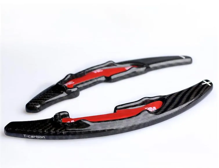 Pinalloy 100% Real Carbon Fiber Steering Wheel Paddle Shifter Extension For M3 M4 M5 M6