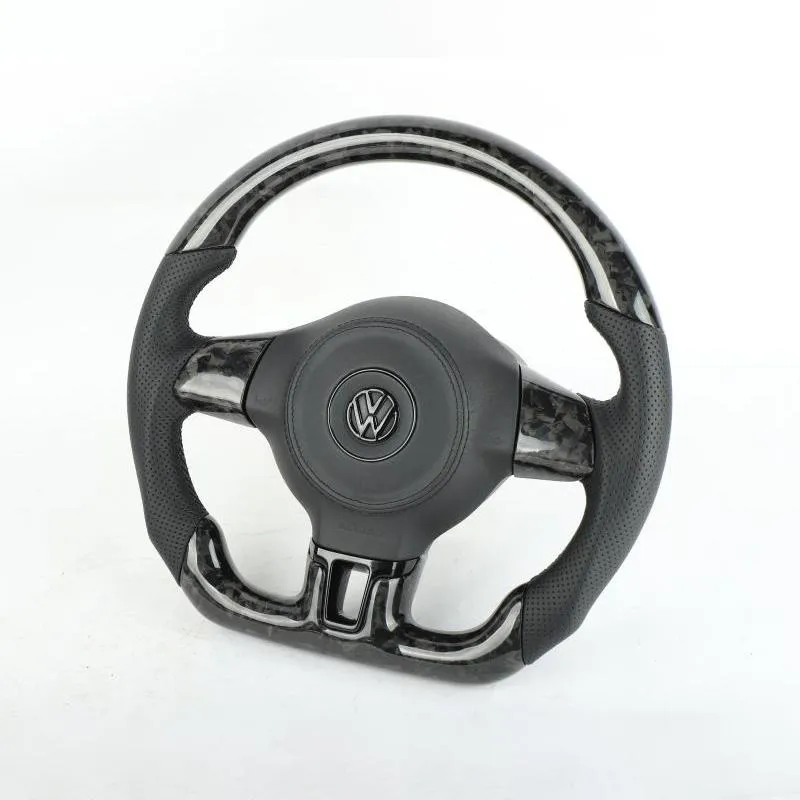 Pinalloy Forged Carbon Fiber Re-manufactured Steering Wheel For VW MK6 (Non multi-function)