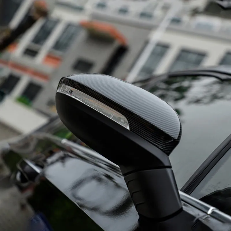 Pinalloy Regular Real Carbon Fiber Made Side Door Mirror Cover Cap For Golf Mk8 2020 