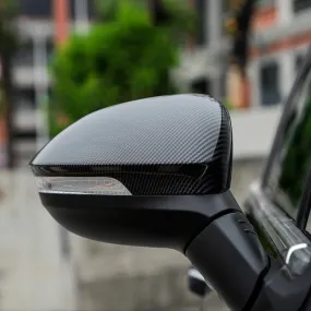 Pinalloy Regular Real Carbon Fiber Made Side Door Mirror Cover Cap For Golf Mk8 2020 