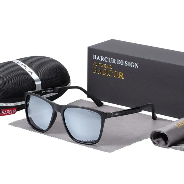 Polarized Sunglasses for Men Al-Mg Ultralight TR90 Frame 8717