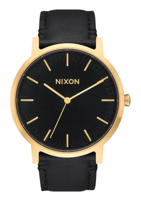 Porter Leather - Gold / Black