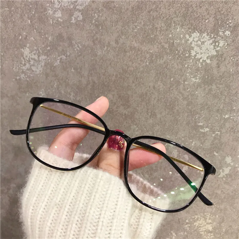 Pure Titanium Glasses Frame Ultralight Women Eyeglasses Frames Myopia Optical Prescription Eyewear 22158