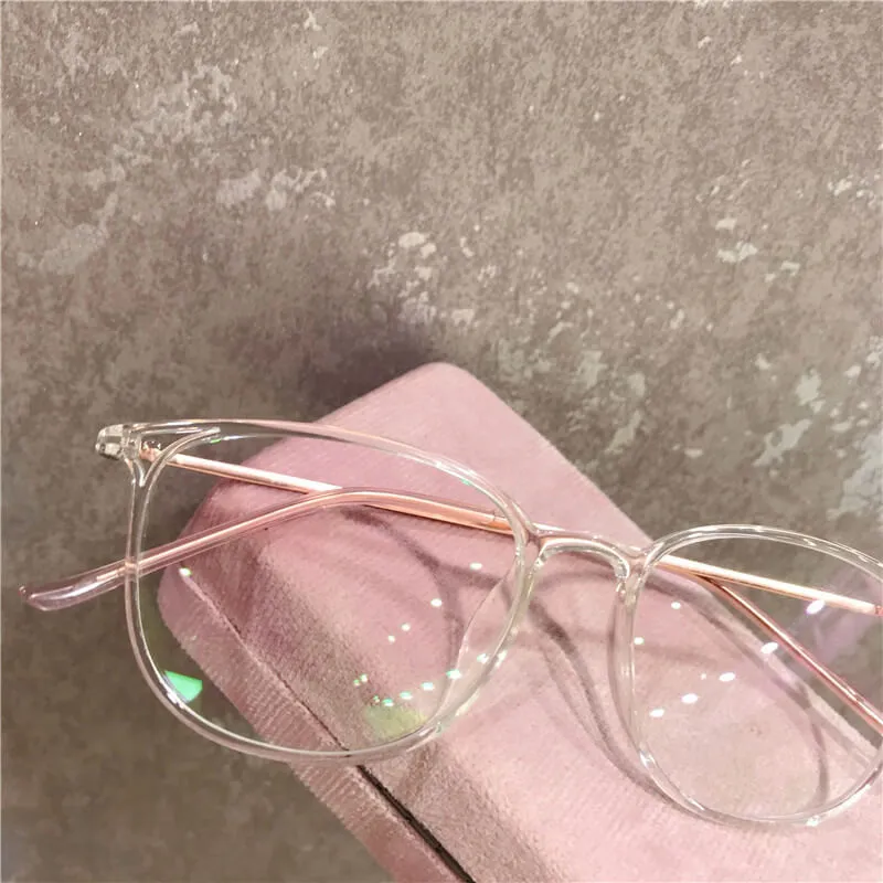 Pure Titanium Glasses Frame Ultralight Women Eyeglasses Frames Myopia Optical Prescription Eyewear 22158