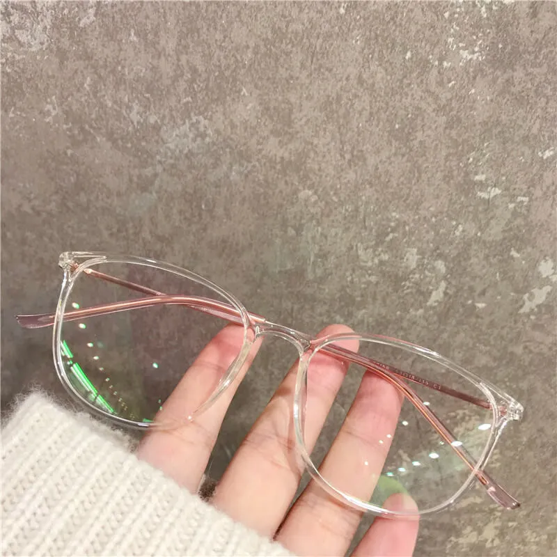 Pure Titanium Glasses Frame Ultralight Women Eyeglasses Frames Myopia Optical Prescription Eyewear 22158