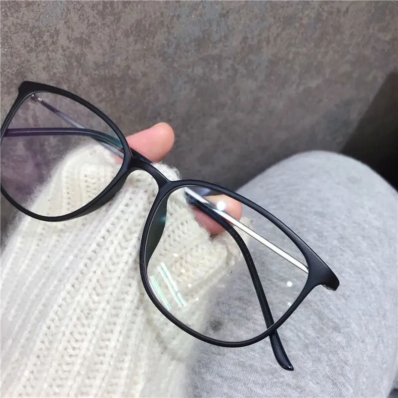 Pure Titanium Glasses Frame Ultralight Women Eyeglasses Frames Myopia Optical Prescription Eyewear 22158