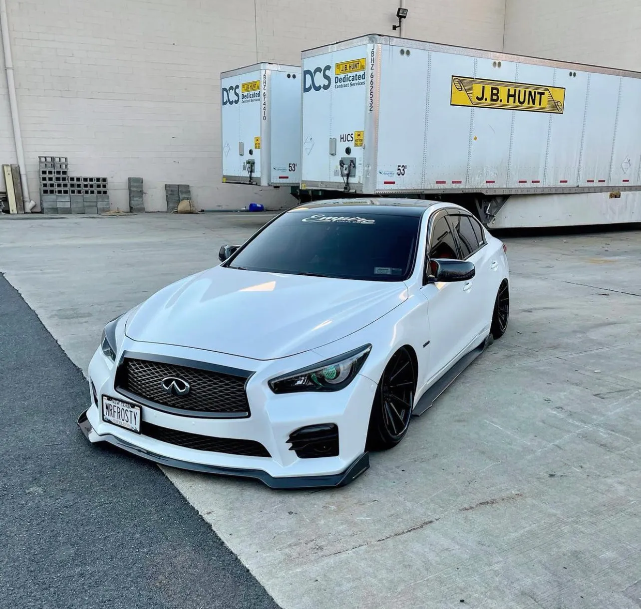Q50 14-17 Sport Carbon Fiber Lip