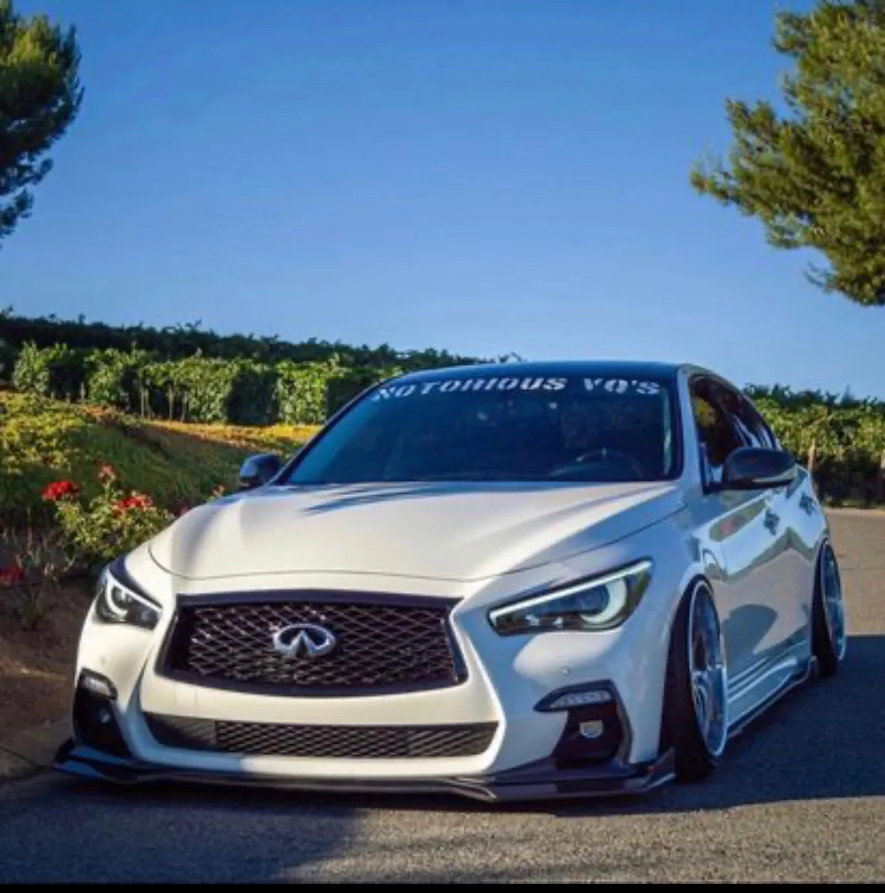 Q50 sport 2018   carbon fiber lip