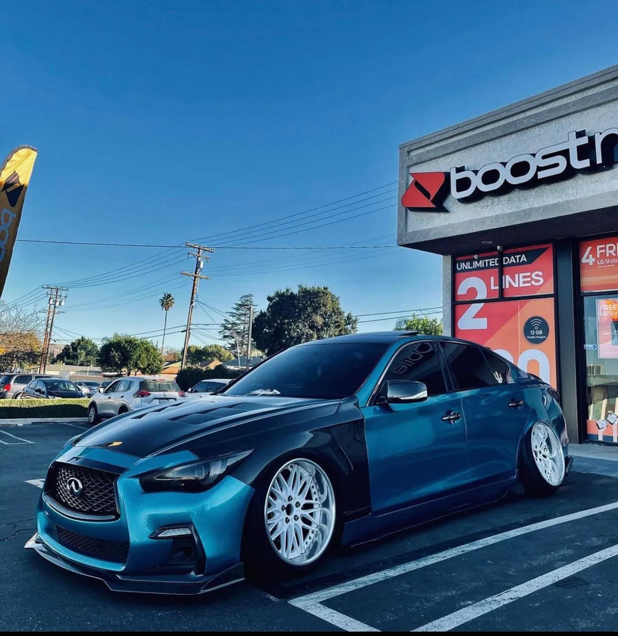 Q50 sport 2018   carbon fiber lip