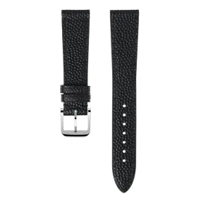 "Lagoon" Watch Strap in Caviar // Black