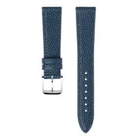 "Lagoon" Watch Strap in Caviar // Blue