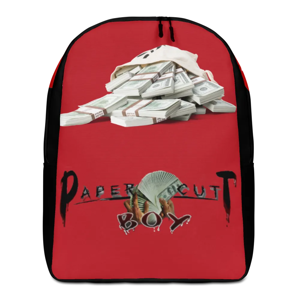 "Paper Cut Boy" Minimalist Backpack