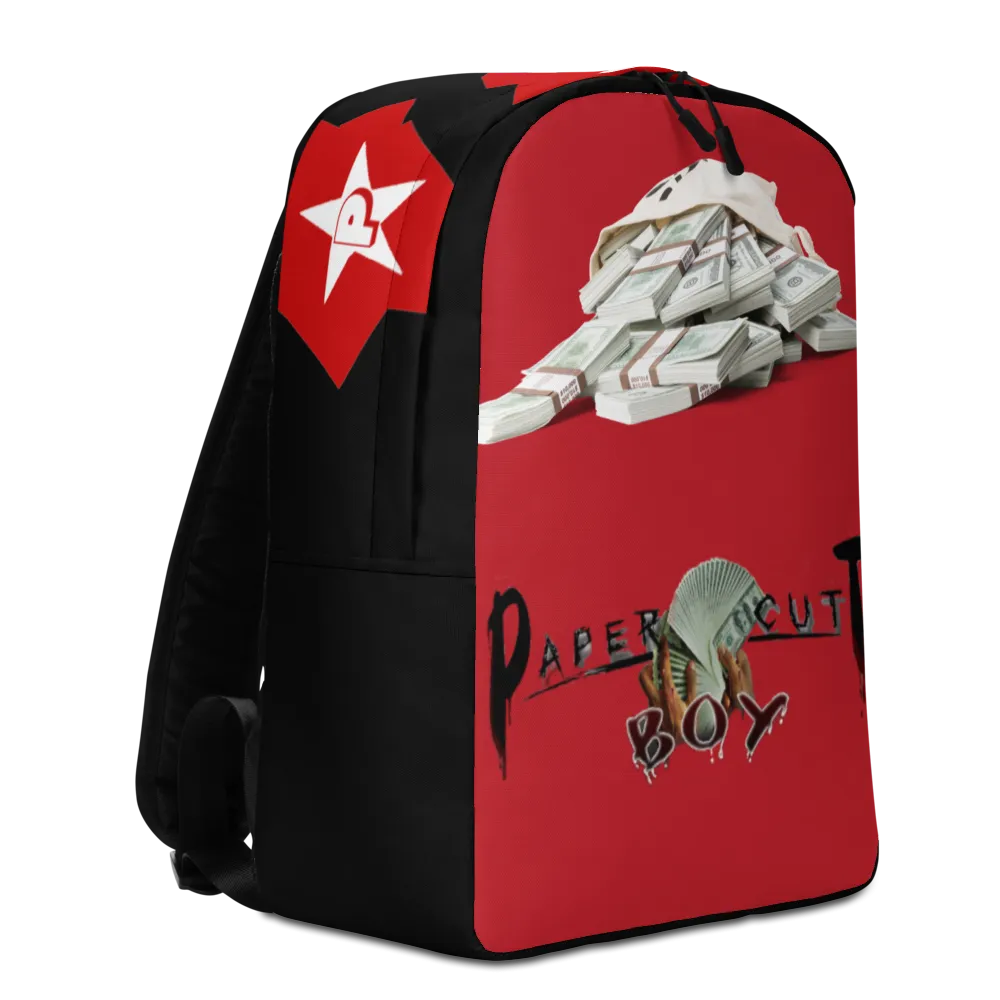 "Paper Cut Boy" Minimalist Backpack