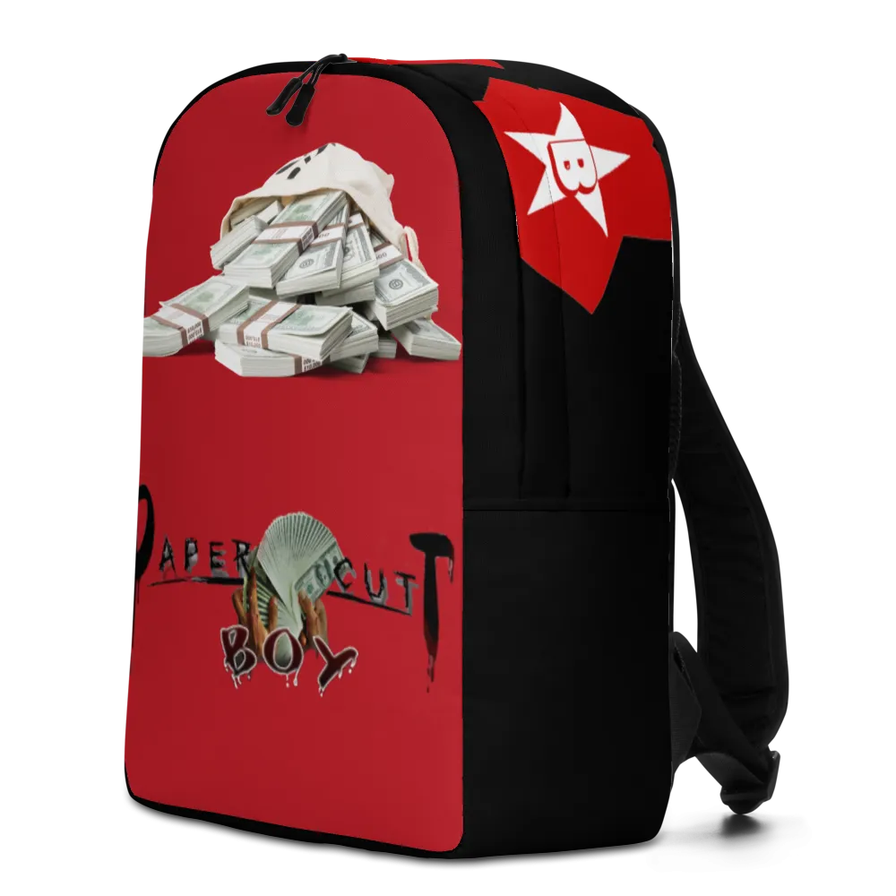 "Paper Cut Boy" Minimalist Backpack