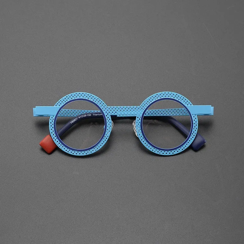 Rene Ultralight Round Titanium Glasses Frame