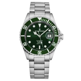 Revue Thommen Men's 17571.2129 'Diver' Green Dial Stainless Steel Swiss Automatic Watch