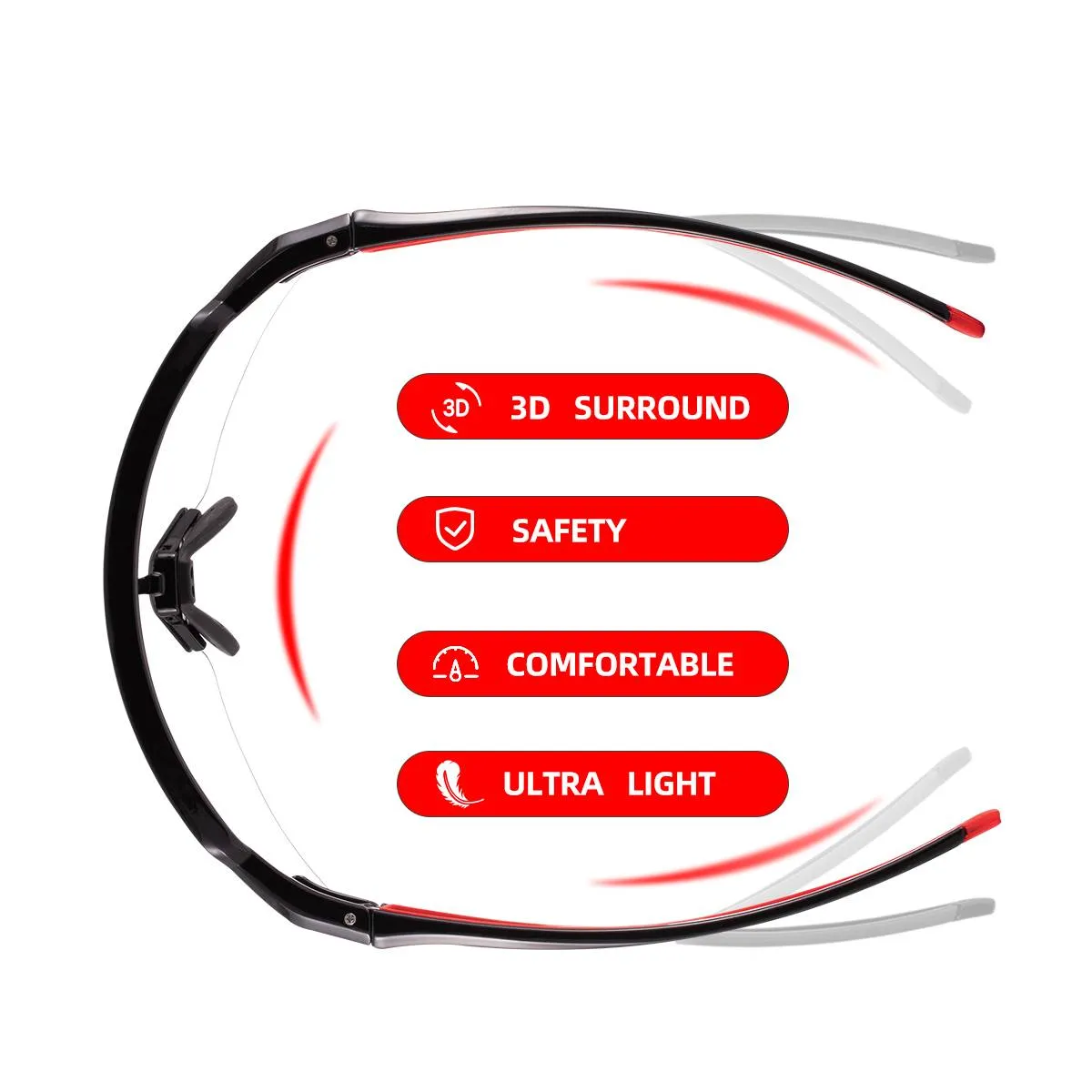 ROCKBROS Half Frame Photochromic Sports Sunglasses Cycling Glasses UV400