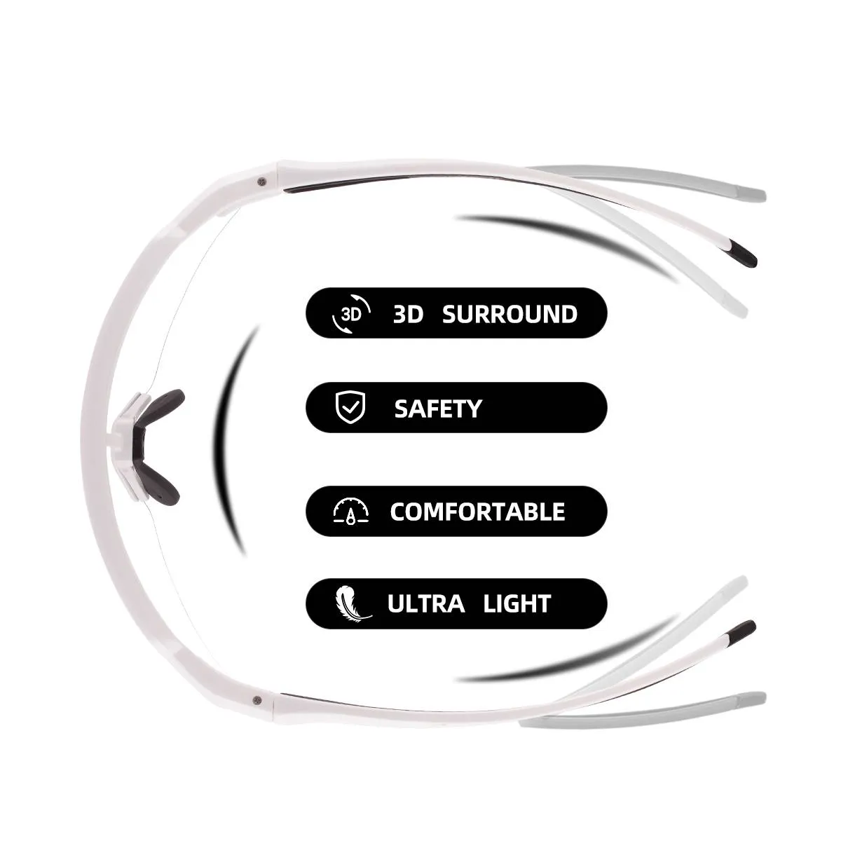 ROCKBROS Half Frame Photochromic Sports Sunglasses Cycling Glasses UV400