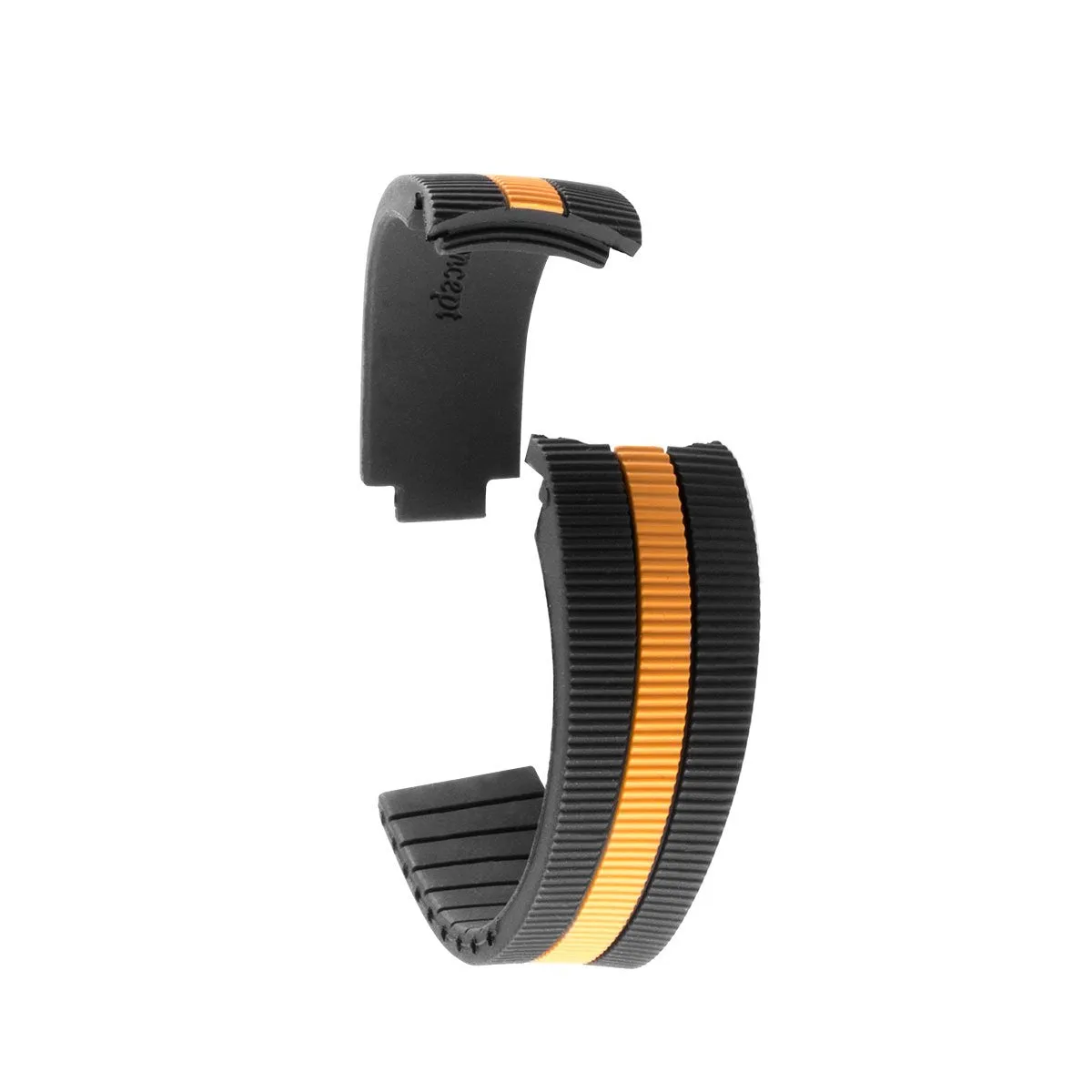 Rolex – Bracelet-montre caoutchouc R Strap "Racer" - Rubber (blanc, rouge, orange...)
