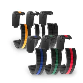 Rolex – Bracelet-montre caoutchouc R Strap "Racer" - Rubber (blanc, rouge, orange...)