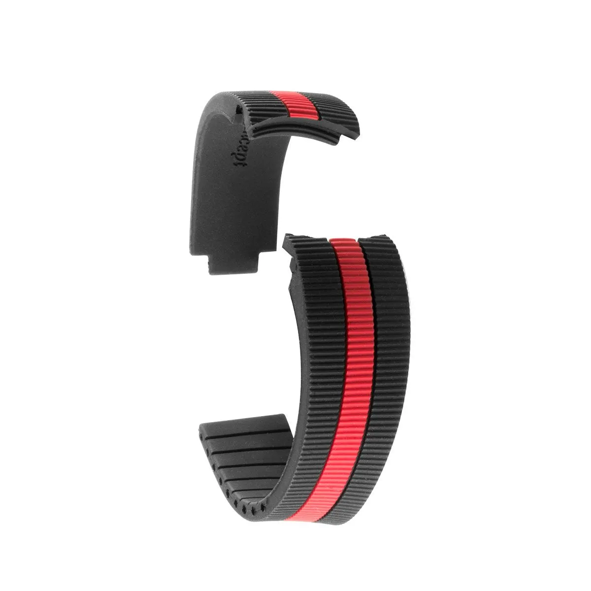 Rolex – Bracelet-montre caoutchouc R Strap "Racer" - Rubber (blanc, rouge, orange...)